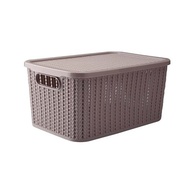 Caixa com Tampa Trama Plasútil Azul 14 L - Organização Moderna e Prática - imagem 3