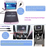 POSSPO Júpiter: CD/DVD Player Portátil para Carro com USB e Aux - Reviva Sua Música! - imagem 3