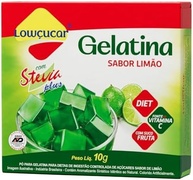 Gelatina Lowcucar Plus Com Stevia Sabor Limao 10g - imagem 1