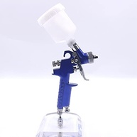 Pistola de Pintura Pneumática com Pote Transparente - Acabamento Profissional para Carros, Móveis e Paredes - imagem 3