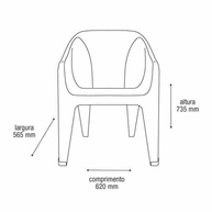 Poltrona Confort Luxo Preto - Conforto e Estilo com Certificação INMETRO - imagem 2