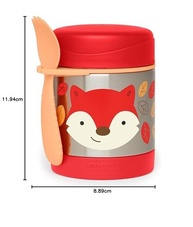 Pote Térmico Skip Hop Zoo Raposa com Talher Embutido - Manutenção de Temperatura por Horas - imagem 4