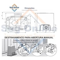 Motor Rossi DZ Atto Nitro 400kg: Portão Rápido e Seguro com 4m de Cremalheira - imagem 5