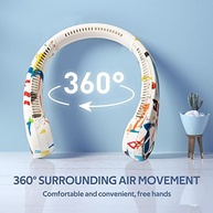 Ventilador de Pescoço Portátil Silencioso com Resfriamento 360° - Leve, Confortável e Versátil - imagem 3