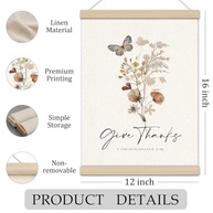 Pôster Decorativo Cristão com Moldura Boho - Versículos Bíblicos em Design Floral 30,5x40,6cm - imagem 4