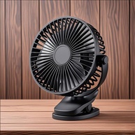 Ventilador de Mesa USB Potente 3 Velocidades com Rotação 720° - Compacto e Silencioso para Casa e Escritório - imagem 1