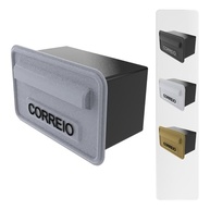 Caixa de Correios para Embutir em Parede com Grade de PVC - Resistente e Moderna na Cor Prata - imagem 2