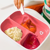 Conjunto de Jantar Munchkin Splash Rosa/Púrpura - 4 Peças com Prato Dividido e Tigela - imagem 3