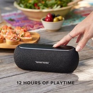 Harman Kardon Luna: Caixa de Som Bluetooth Preta com Design Elegante e Som Imersivo - imagem 5