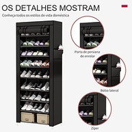 com-preto-estilo-moderna-com-prateleiras-calcados-organize-a-sapateira-objetos-9-e-seus-a