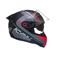 Capacete Peels Icon Pro Field Preto Fosco/Ciano 62: Segurança e Conforto com Óculos Interno - imagem 5