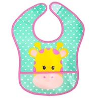 Babador Impermeável com Bolso Estampado Girafa - Proteção e Estilo para Bebês - imagem 2
