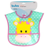 Babador Impermeável com Bolso Estampado Girafa - Proteção e Estilo para Bebês - imagem 5