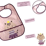 Babador Impermeável com Bolso Coletor Clingo - Proteção e Conforto para Refeições sem Sujeira - imagem 4