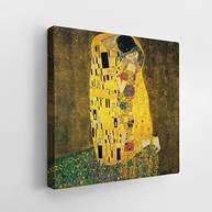 Quadro O Beijo de Gustav Klimt - Canvas Decorativo 60x60cm com Borda Infinita - imagem 4
