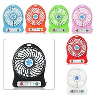 Ventilador Portátil Recarregável com Luz LED Rosa - 3 Velocidades e Carregamento USB - imagem 3