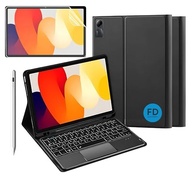 Capa com Teclado para Redmi Pad SE 11" com Mouse Touchpad e Compartimento para Caneta + Película Paperlike para Redmi Pad SE + Caneta Precision - FD Acessórios (Kit Capa + Película + Caneta) - imagem 2