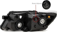 Faróis Esportivos para Dodge Journey 2009-2020: Preto com Refletor Transparente - Upgrade Visual e Segurança - imagem 3