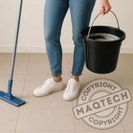 Kit 2 Baldes Plástico 8L com Alça Reforçada - Preto | Leve, Durável e Multiuso para Limpeza e Organização - imagem 3