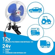 Ventilador Automotivo 12V com Garra 8" - Refresque seu Carro com Estilo - imagem 5