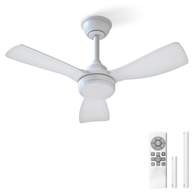 Ventilador de Teto com LED 20W, Controle Remoto, Silencioso e Moderno – 6 Velocidades, Luz Ajustável, 127-220V - imagem 1