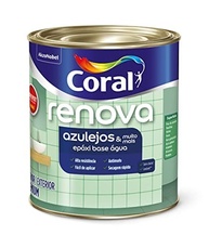 Renova Azulejos & Muito Mais Acetinado Branco 900ml - Coral - Transforme Sua Casa com Alta Durabilidade - imagem 2