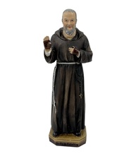 São Pio de Pietrelcina - Estatueta Religiosa em Resina com 10 cm - Imagem Sacra Católica para Decoração e Devoção - imagem 1