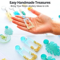 Piccassio Kit de Resina Epóxi para Iniciantes - 208 Peças com Moldes, Flores Secas e Ferramentas - imagem 3