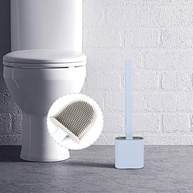 Escova de Vaso Sanitário com Suporte FANZHOU - Silicone Resistente e Antiderrapante - imagem 3