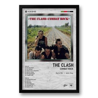 Quadro Álbum Spotify Combat Rock - The Clash 40x60cm | Moldura Preta com Arte Vinílica Premium - imagem 1