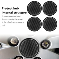 Kit 4 Capas Centrais para Roda com Design Carbono - 54mm Universal - imagem 5