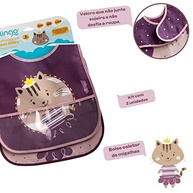 Kit 2 Babadores Impermeáveis com Bolso Coletor Milky Rosa - Conforto e Praticidade para Refeições sem Bagunça - imagem 5