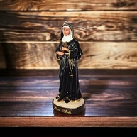 Imagem de Santa Rita de Cássia em Resina 15cm - Pintada à Mão com Detalhes Delicados - imagem 5