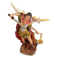 São Miguel Arcanjo - Estatueta Religiosa em Resina com Detalhes Artesanais - 10 cm - imagem 3