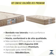 Bicama Solteiro Bibox com Colchões D33 Gold Sensor - Guarda-Costas - imagem 4