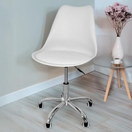 Cadeira Secretária Ícaro com Base Giratória Estofada - Conforto e Estilo para Seu Home Office - imagem 2