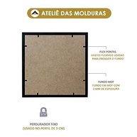 Moldura 60x90 com Proteção PETG - Elegância e Durabilidade para Seus Quadros Decorativos (Marrom) - imagem 4