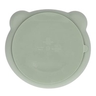 Prato de Silicone com Sucção para Bebês - Formato de Urso Fofo, Seguro e Ecológico (Verde Escuro) - imagem 5