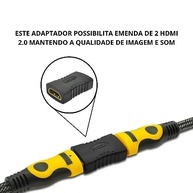 Extensor HDMI 4K Fêmea-Fêmea: Amplie Sua Conexão com Qualidade Premium - imagem 5