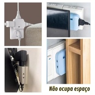 Adaptador T Articulado 90° com 3 Saídas 10A - Organize e Expanda suas Tomadas! - imagem 5