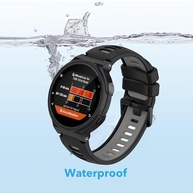 Pulseiras de substituição à prova d'água compatíveis com Garmin Forerunner 735XT/Garmin Forerunner 235/Garmin Approach S20, pulseiras de substituição clássicas macias esportivas - imagem 3