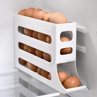 GeRRiT Suporte para Ovos com Dispensador Automático 4 Camadas - Até 28 Ovos, Economia de Espaço na Geladeira - imagem 3