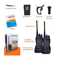 Kit 2 Rádios Comunicadores Walkie Talkie Baofeng BF-777S com Fone - Comunicação Confiável - imagem 3