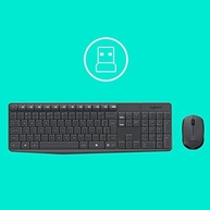 Combo Teclado e Mouse sem fio Logitech MK235 com Conexão USB, Pilhas Inclusas e Layout ABNT2 - imagem 4