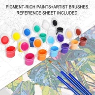 Tococoo Pintura por Números Vincent Van Gogh - Kit DIY com Tela 40,6x50,8cm - Flores de Damasco - imagem 5