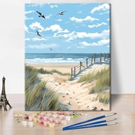 TUMOVO Pintura por Números para Adultos - Kit Completo com Tela 40x50cm, Tintas e Pincéis - Ideal para Iniciantes e Artesanato - imagem 2
