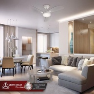 Venti-Delta New Cristal Led - Ventilador de Teto com Luminária 3 Velocidades 127V - imagem 2
