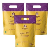 Tia Sônia, Kit 3 Granola Tradicional Sem Uva passa com Castanha 1,5Kg cada Tia Sônia - imagem 2