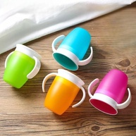 Copo de Treinamento 360° com Alça Anti-Vazamento para Bebês - Rosa 200ml - imagem 5