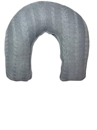 Almofada de Amamentação Travesseiro Ergonômico em Tricot Hipoalérgico com Zíper (Cinza Escuro) - imagem 3
